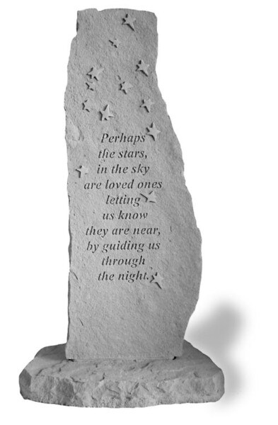 Memorial totem obelisk Perhaps the stars in the sky garden Stone Marker